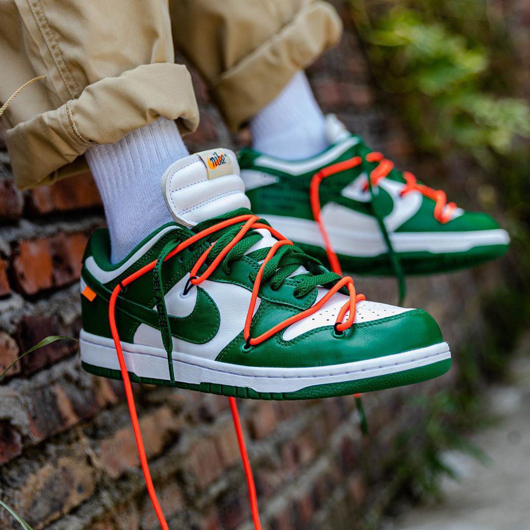 Nike Dunk Low Off-White Pine Green 28cm - 靴